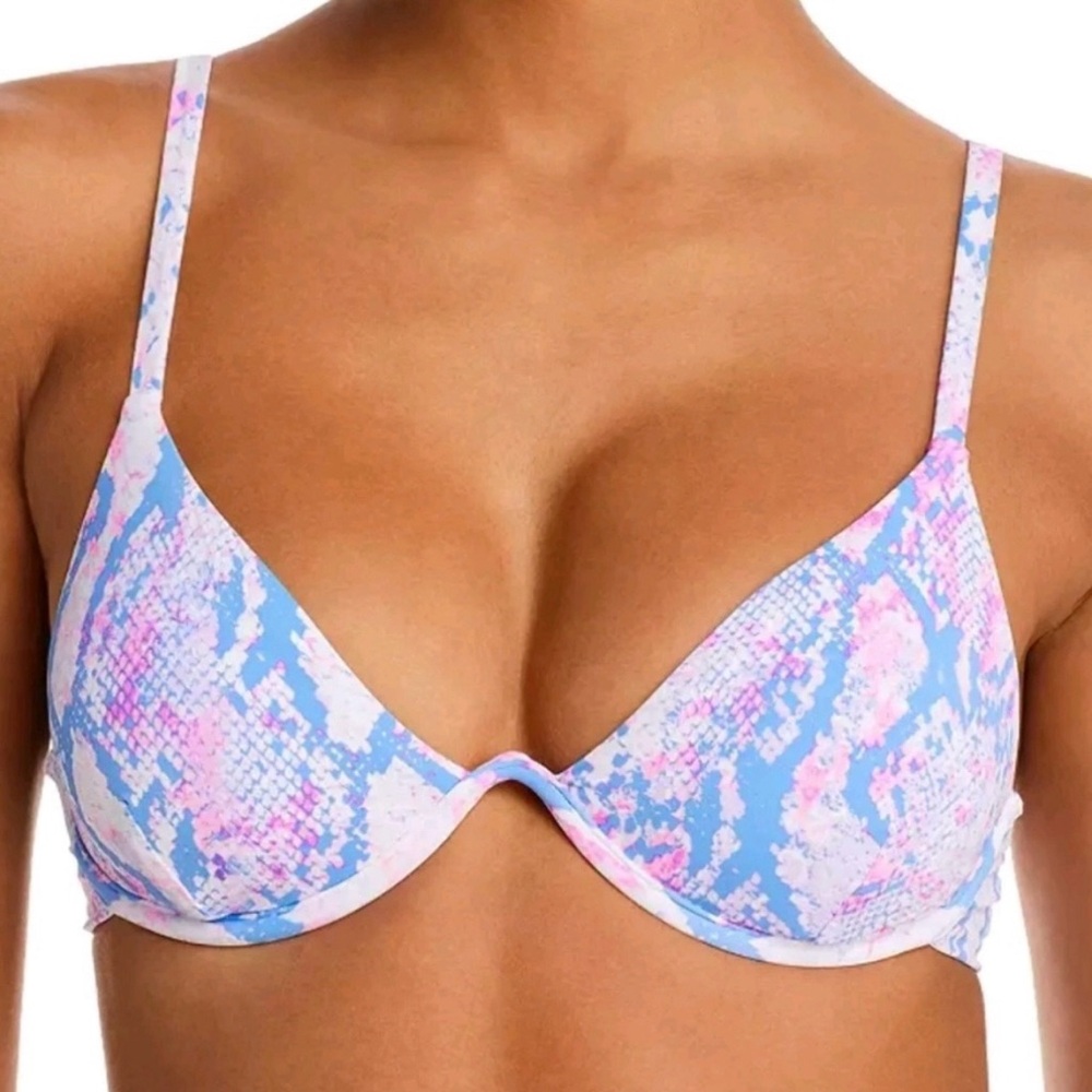 NWT WOMEN'S AQUA Swim Snake Print
Underwire Bikini Top